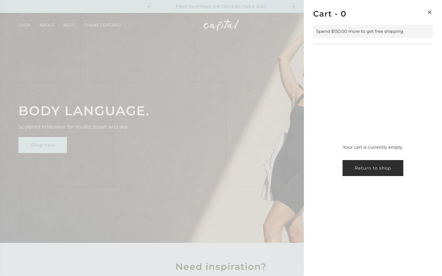 Cart → panel opened — Navi+ on the Capital Shopify theme Cart → panel opened — Navi+ on the Capital Shopify theme