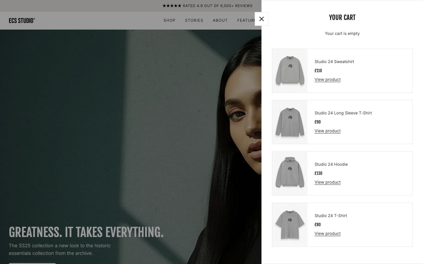 Cart → panel opened — Navi+ on the Carbon Shopify theme Cart → panel opened — Navi+ on the Carbon Shopify theme