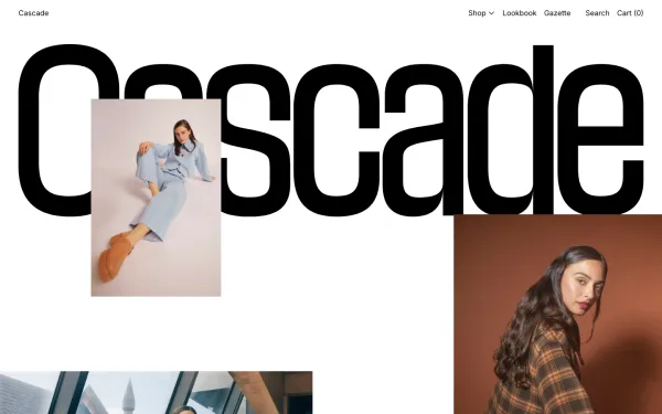 Navi+ menus on the Cascade Shopify theme — desktop preview