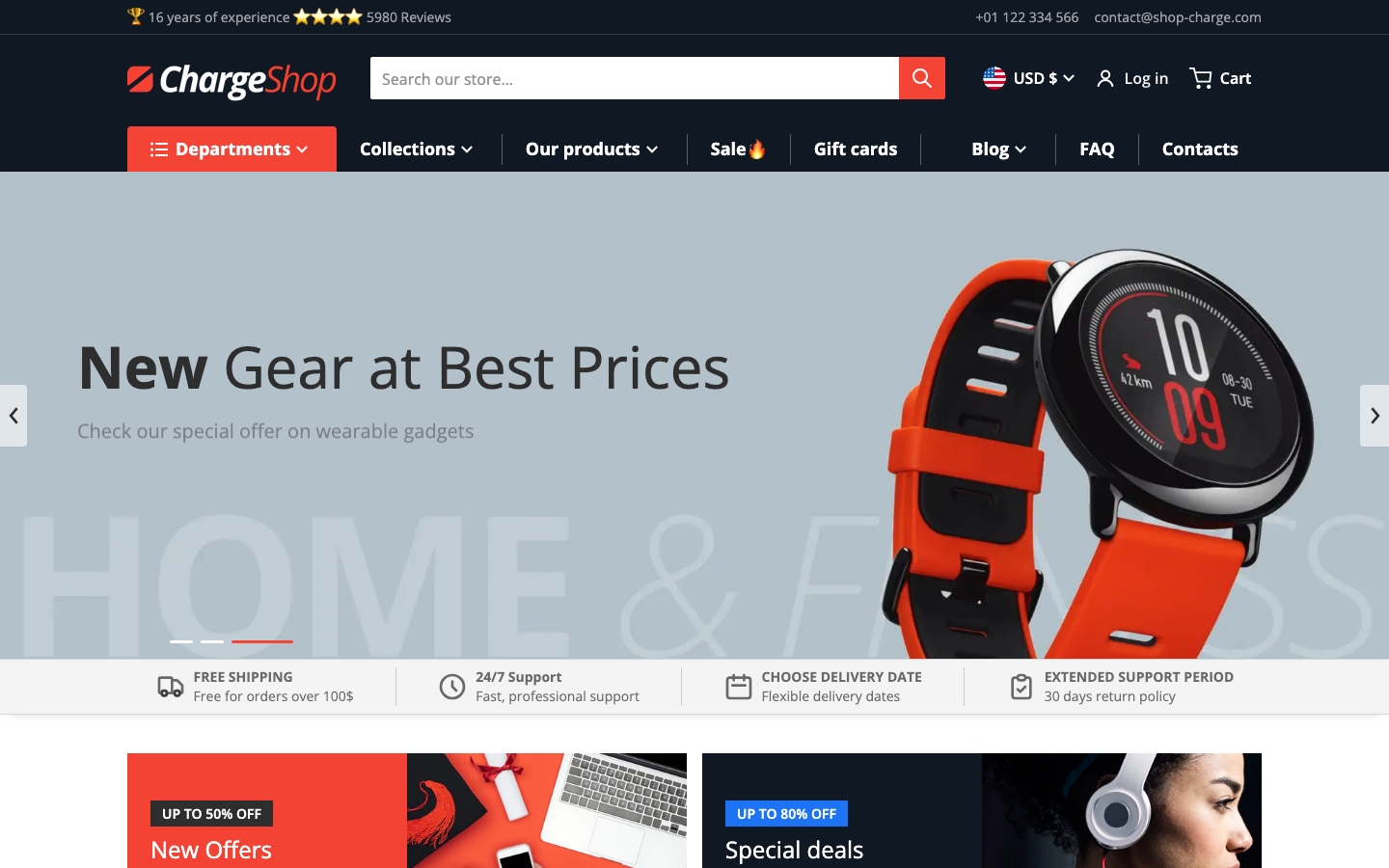 Replace main menu — Navi+ on the Charge Shopify theme