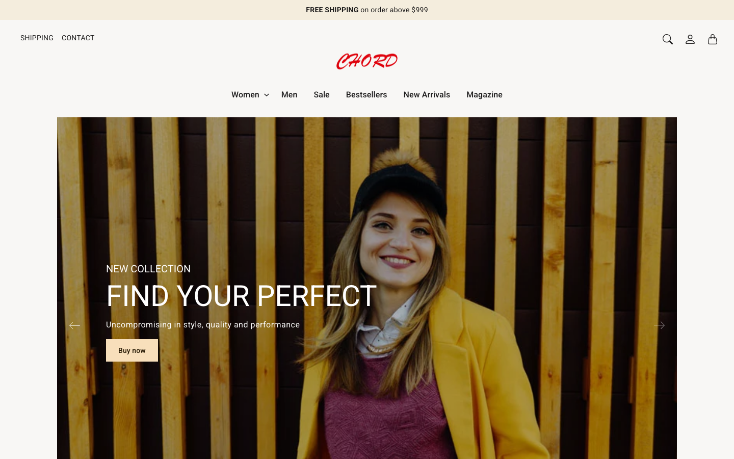 Navi+ Mega Menu replacing the desktop menu on the Chord Shopify theme Navi+ Mega Menu replacing the desktop menu on the Chord Shopify theme