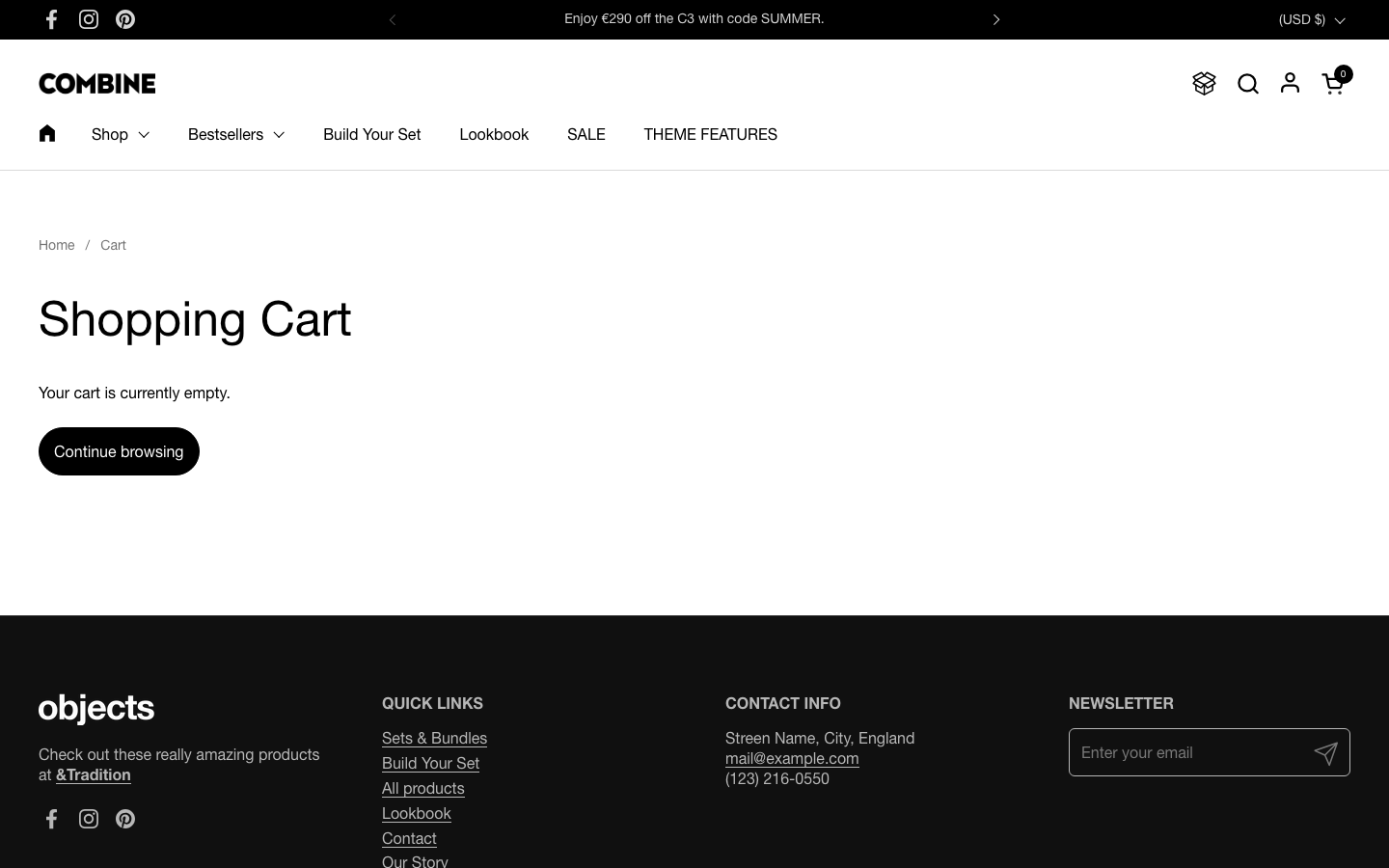 Cart → panel opened — Navi+ on the Combine Shopify theme Cart → panel opened — Navi+ on the Combine Shopify theme