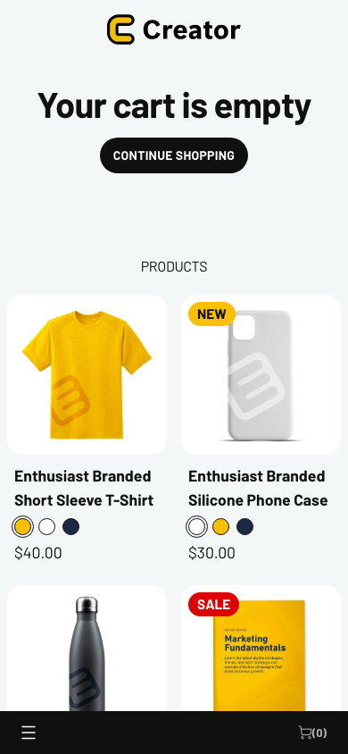 Cart → panel opened — Navi+ on the Creator Shopify theme Cart → panel opened — Navi+ on the Creator Shopify theme