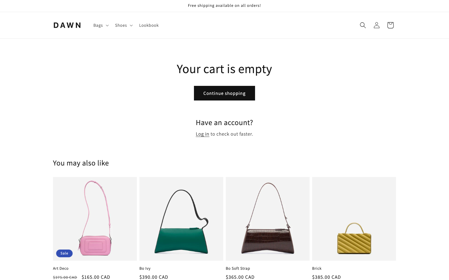 Cart → panel opened — Navi+ on the Dawn Shopify theme Cart → panel opened — Navi+ on the Dawn Shopify theme