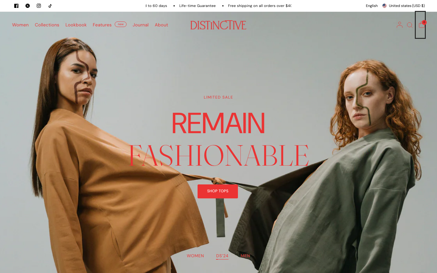 Cart → panel opened — Navi+ on the Distinctive Shopify theme Cart → panel opened — Navi+ on the Distinctive Shopify theme