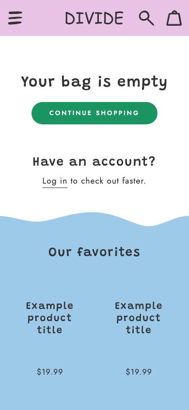 Cart → panel opened — Navi+ on the Divide Shopify theme Cart → panel opened — Navi+ on the Divide Shopify theme