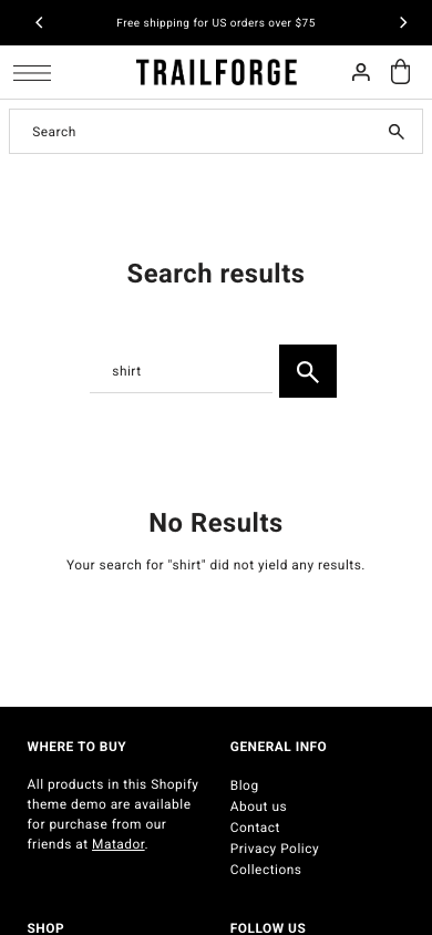 Search → panel opened — Navi+ on the Drop Shopify theme Search → panel opened — Navi+ on the Drop Shopify theme