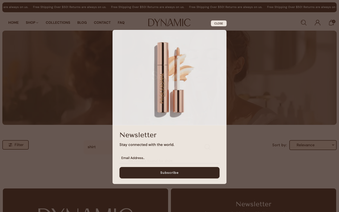 Search → panel opened — Navi+ on the Dynamic Shopify theme Search → panel opened — Navi+ on the Dynamic Shopify theme