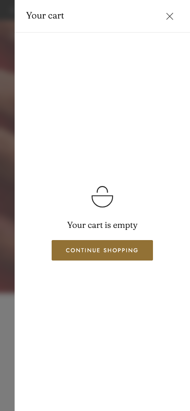 Cart → panel opened — Navi+ on the Edge Shopify theme