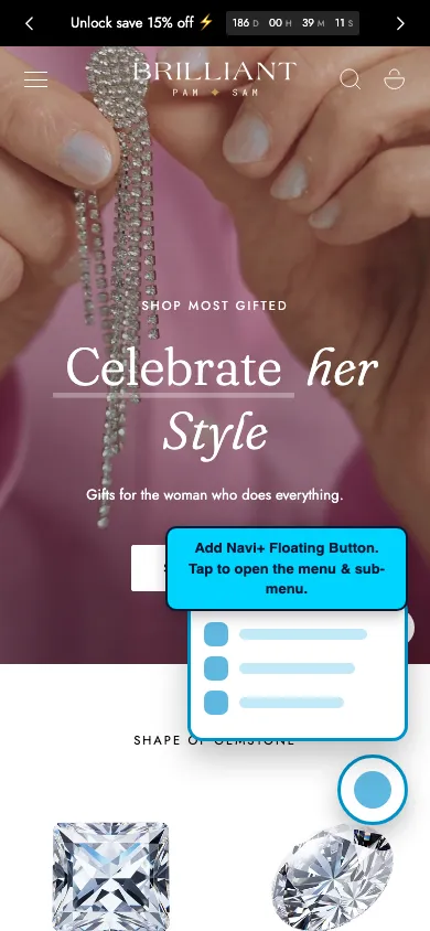 Navi+ FAB on the Edge Shopify theme Navi+ FAB on the Edge Shopify theme