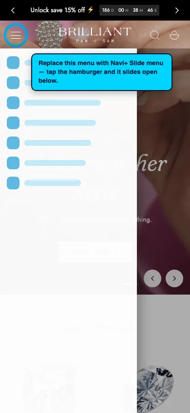 Navi+ Slide Menu on the Edge Shopify theme Navi+ Slide Menu on the Edge Shopify theme