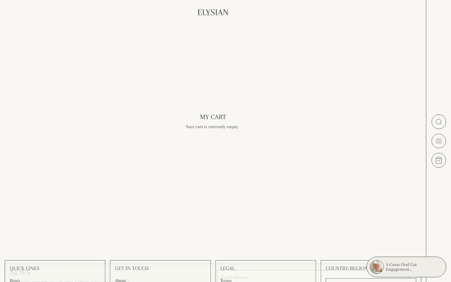 Cart → panel opened — Navi+ on the Elysian Shopify theme Cart → panel opened — Navi+ on the Elysian Shopify theme
