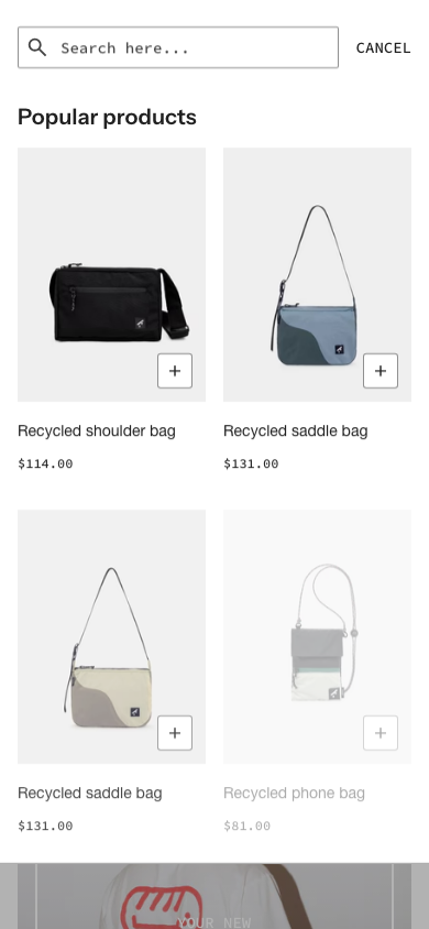 Search → panel opened — Navi+ on the Emerge Shopify theme Search → panel opened — Navi+ on the Emerge Shopify theme
