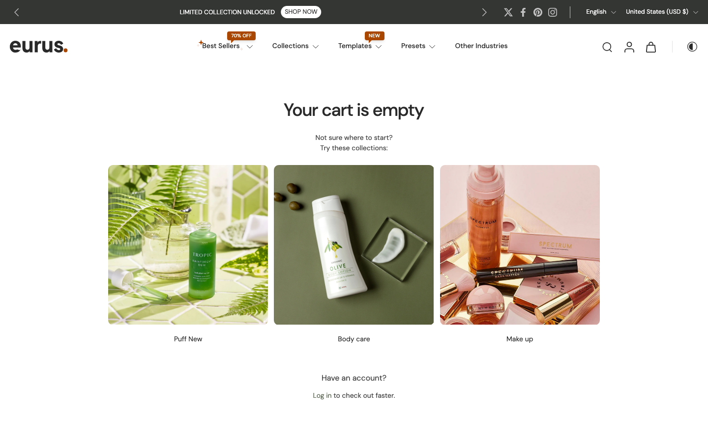Cart → panel opened — Navi+ on the Eurus Shopify theme Cart → panel opened — Navi+ on the Eurus Shopify theme