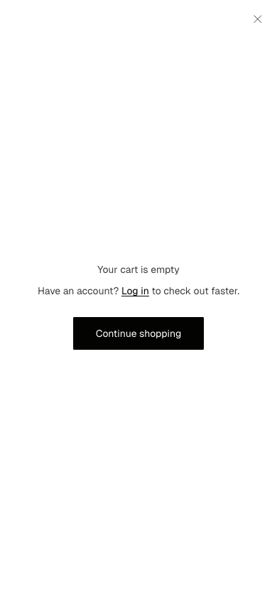 Cart → panel opened — Navi+ on the Fabric Shopify theme