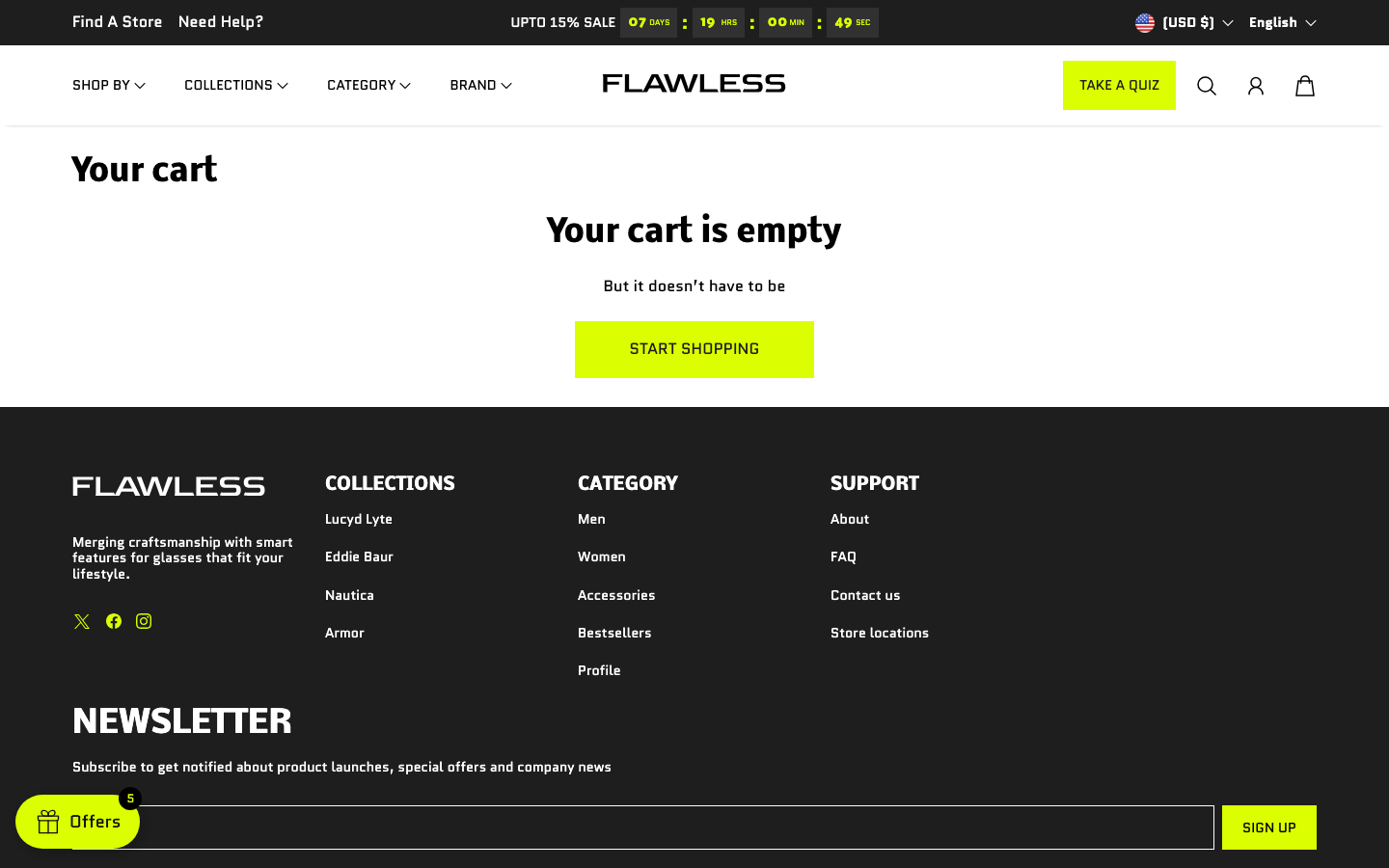 Cart → panel opened — Navi+ on the Flawless Shopify theme Cart → panel opened — Navi+ on the Flawless Shopify theme