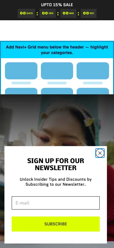 Navi+ Grid Menu on the Flawless Shopify theme Navi+ Grid Menu on the Flawless Shopify theme