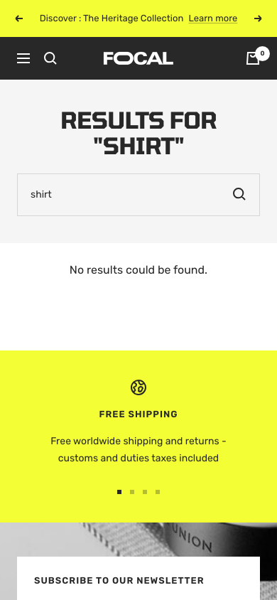 Search → panel opened — Navi+ on the Focal Shopify theme Search → panel opened — Navi+ on the Focal Shopify theme