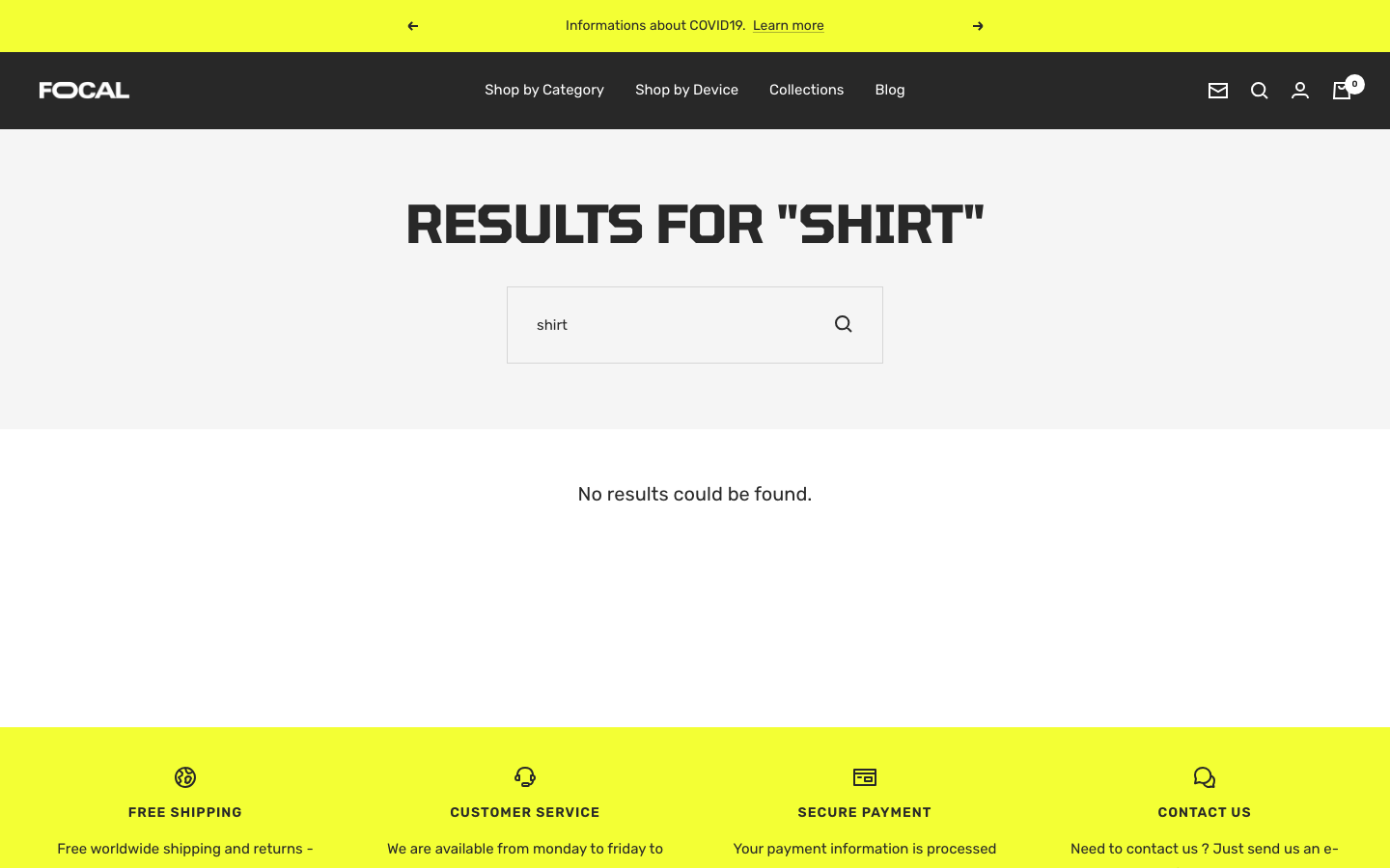 Search → panel opened — Navi+ on the Focal Shopify theme Search → panel opened — Navi+ on the Focal Shopify theme