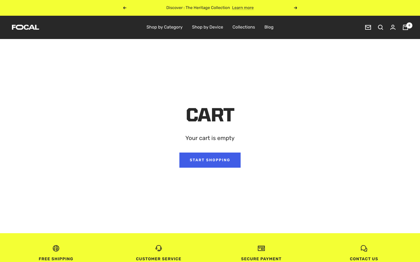 Cart → panel opened — Navi+ on the Focal Shopify theme Cart → panel opened — Navi+ on the Focal Shopify theme