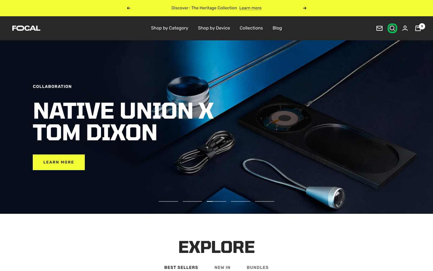 Search → panel opened — Navi+ on the Focal Shopify theme Search → panel opened — Navi+ on the Focal Shopify theme