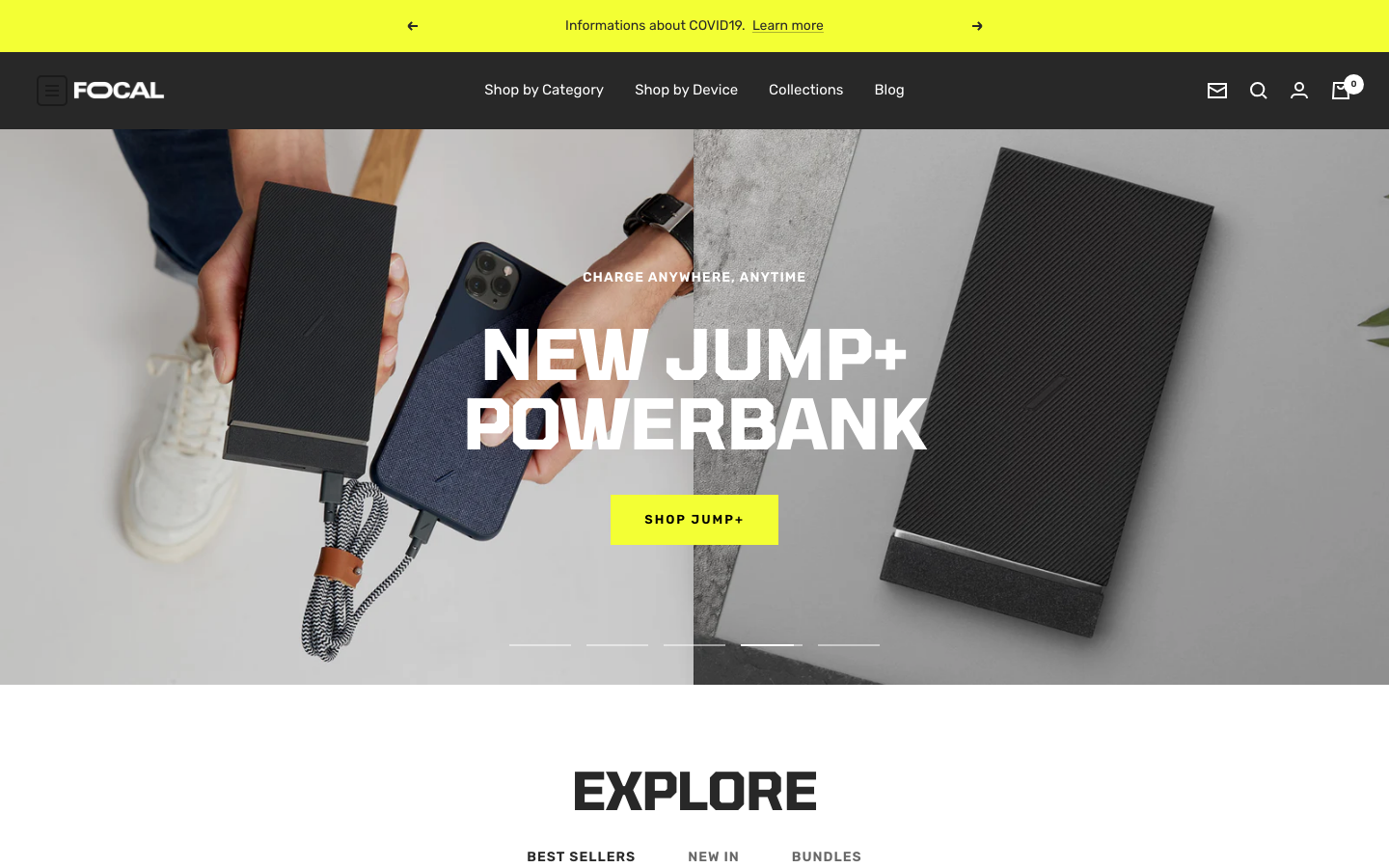 Icon before logo — Navi+ on the Focal Shopify theme Icon before logo — Navi+ on the Focal Shopify theme