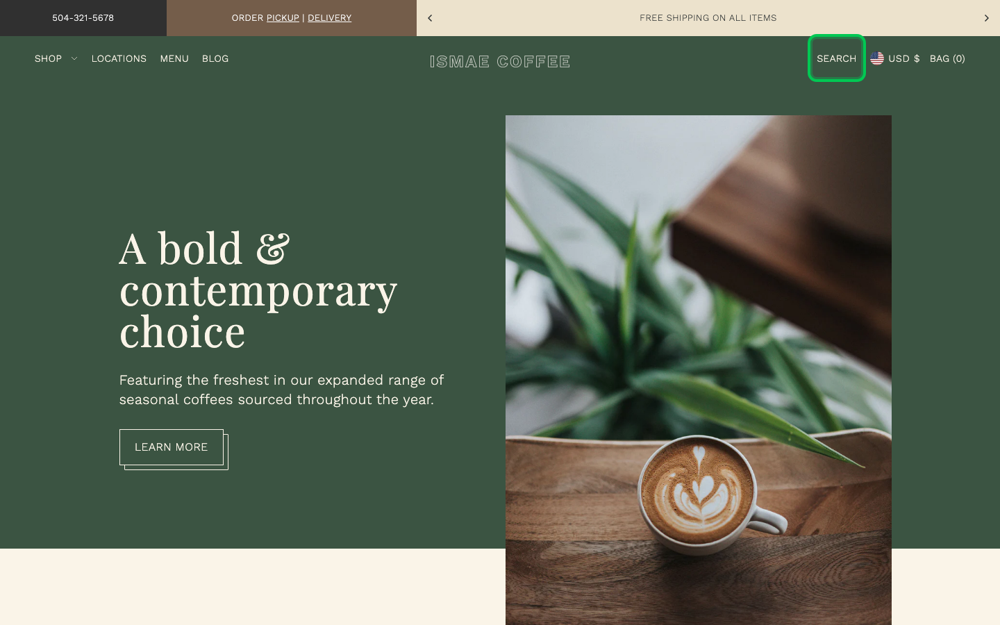 Search → panel opened — Navi+ on the Foodie Shopify theme Search → panel opened — Navi+ on the Foodie Shopify theme