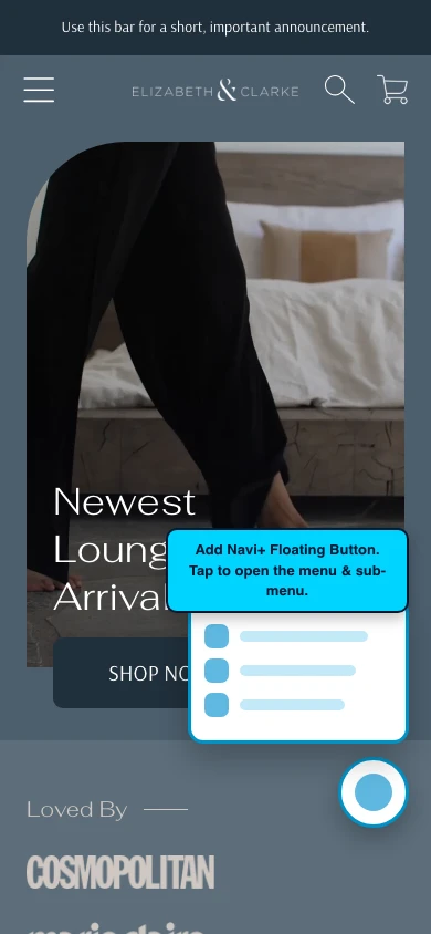 Navi+ FAB on the Frame Shopify theme Navi+ FAB on the Frame Shopify theme