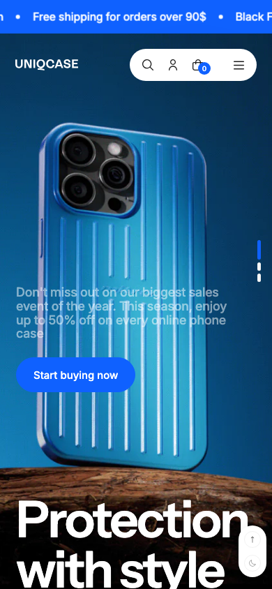 Cart → panel opened — Navi+ on the Futurer Shopify theme