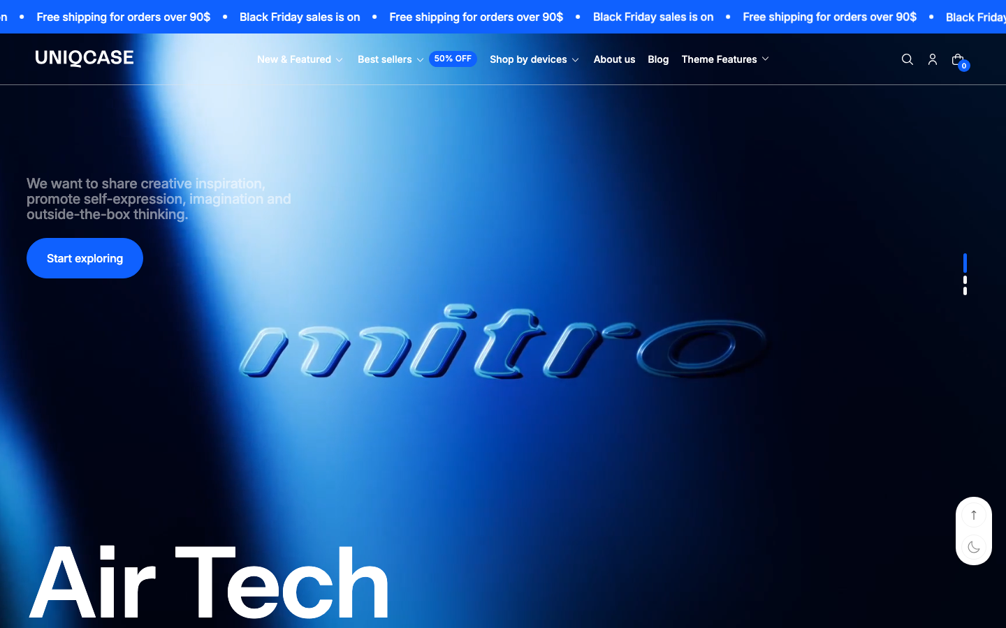 Replace main menu — Navi+ on the Futurer Shopify theme