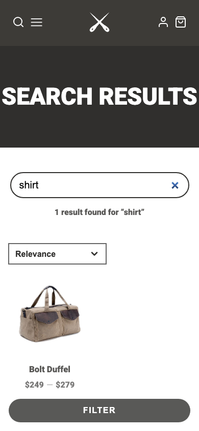 Search → panel opened — Navi+ on the Galleria Shopify theme Search → panel opened — Navi+ on the Galleria Shopify theme