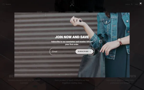 Navi+ menus on the Galleria Shopify theme — desktop preview