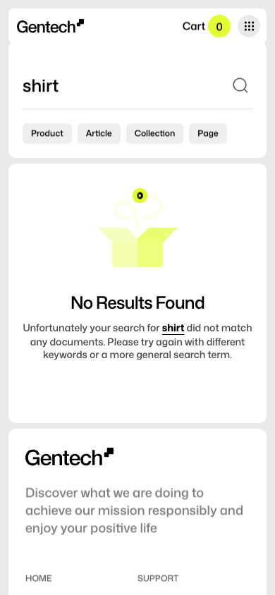 Search → panel opened — Navi+ on the Gentech Shopify theme Search → panel opened — Navi+ on the Gentech Shopify theme