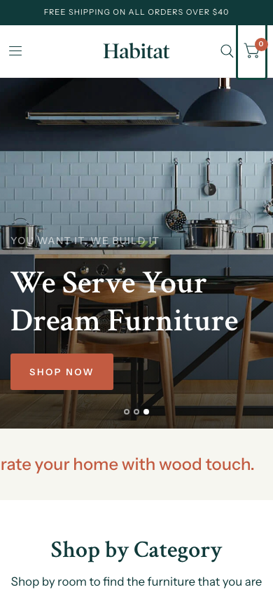 Cart → panel opened — Navi+ on the Habitat Shopify theme Cart → panel opened — Navi+ on the Habitat Shopify theme