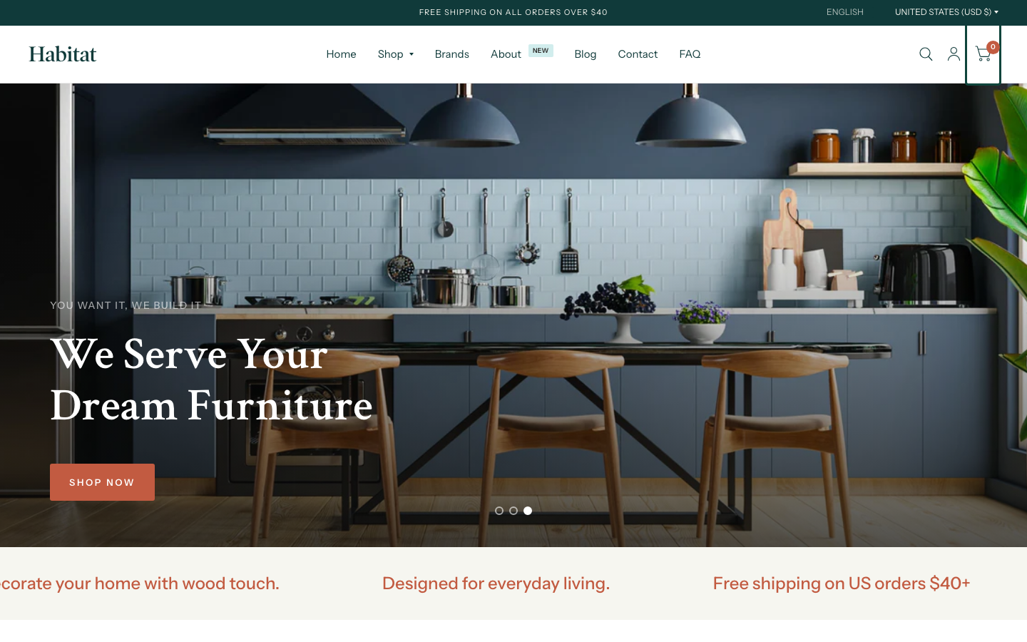 Cart → panel opened — Navi+ on the Habitat Shopify theme Cart → panel opened — Navi+ on the Habitat Shopify theme