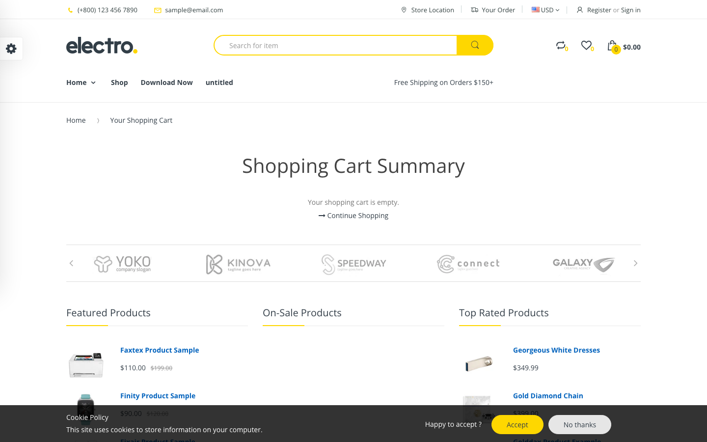 Cart → panel opened — Navi+ on the Handy Shopify theme Cart → panel opened — Navi+ on the Handy Shopify theme
