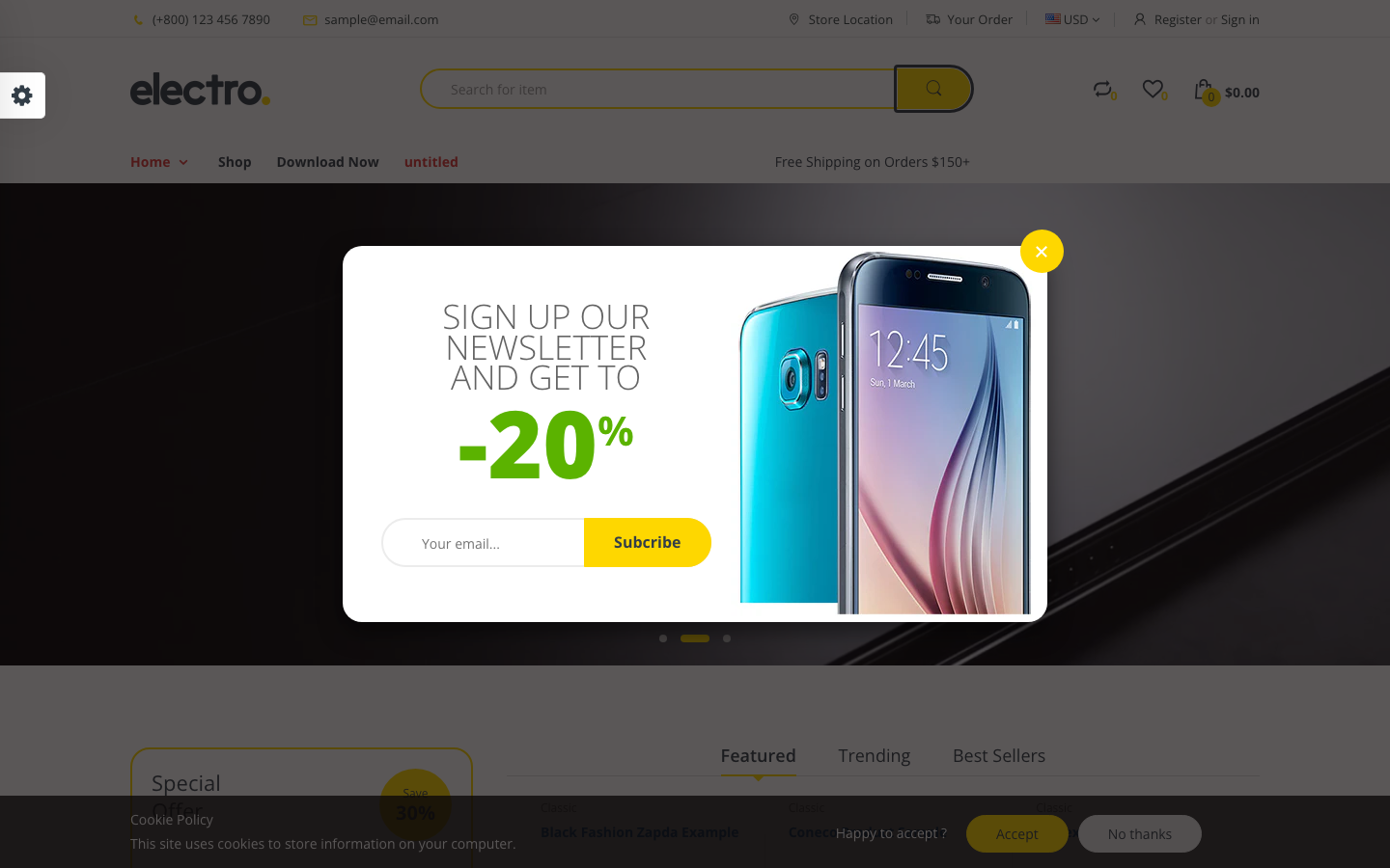 Search → panel opened — Navi+ on the Handy Shopify theme Search → panel opened — Navi+ on the Handy Shopify theme