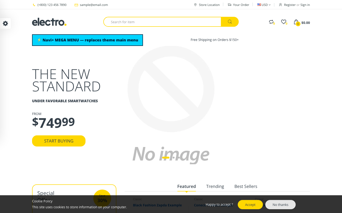 Replace main menu — Navi+ on the Handy Shopify theme Replace main menu — Navi+ on the Handy Shopify theme