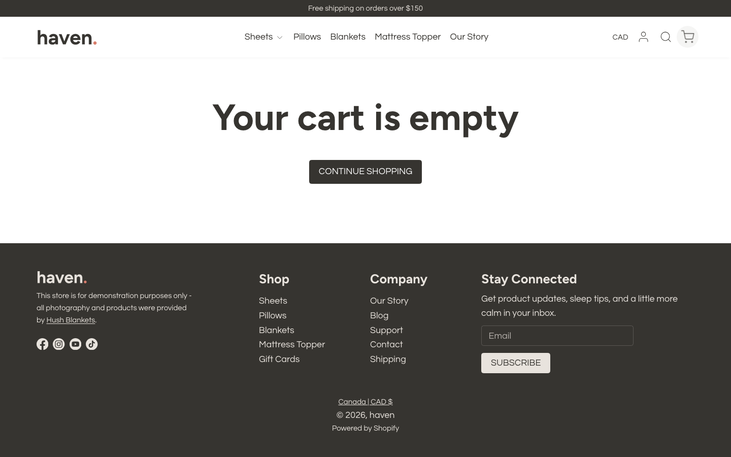 Cart → panel opened — Navi+ on the Haven Shopify theme Cart → panel opened — Navi+ on the Haven Shopify theme