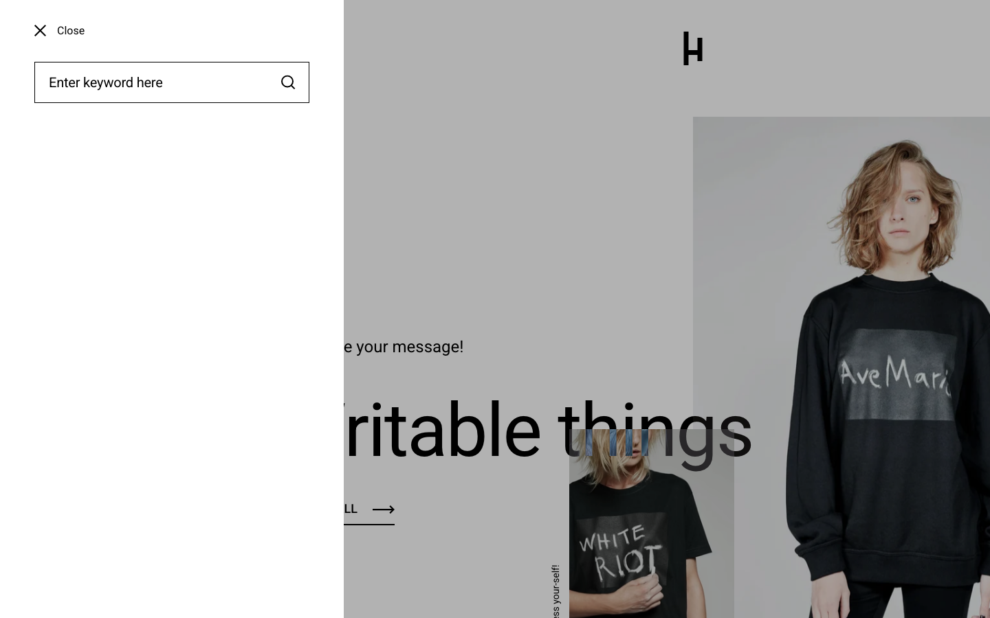 Search → panel opened — Navi+ on the Highlight Shopify theme