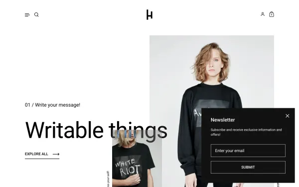 Navi+ menus on the Highlight Shopify theme — desktop preview