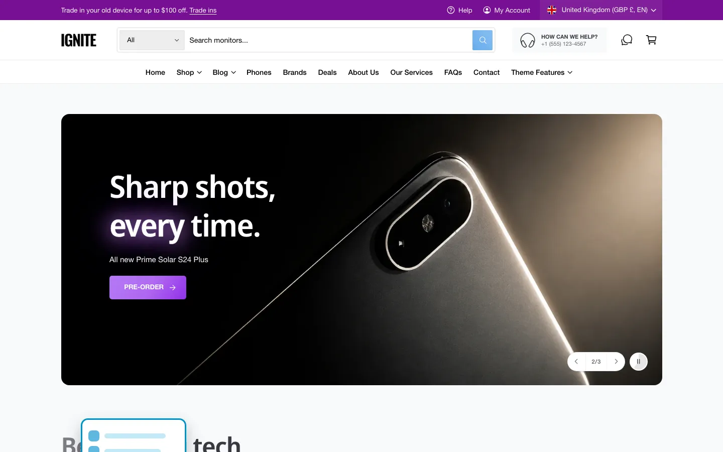 Navi+ Mega Menu replacing the desktop menu on the Ignite Shopify theme