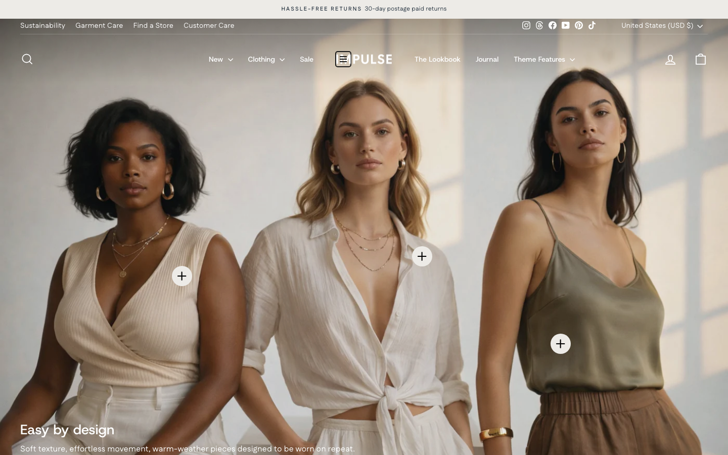 Icon before logo — Navi+ on the Impulse Shopify theme