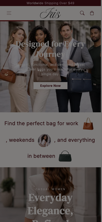 Cart → panel opened — Navi+ on the Iris Shopify theme Cart → panel opened — Navi+ on the Iris Shopify theme