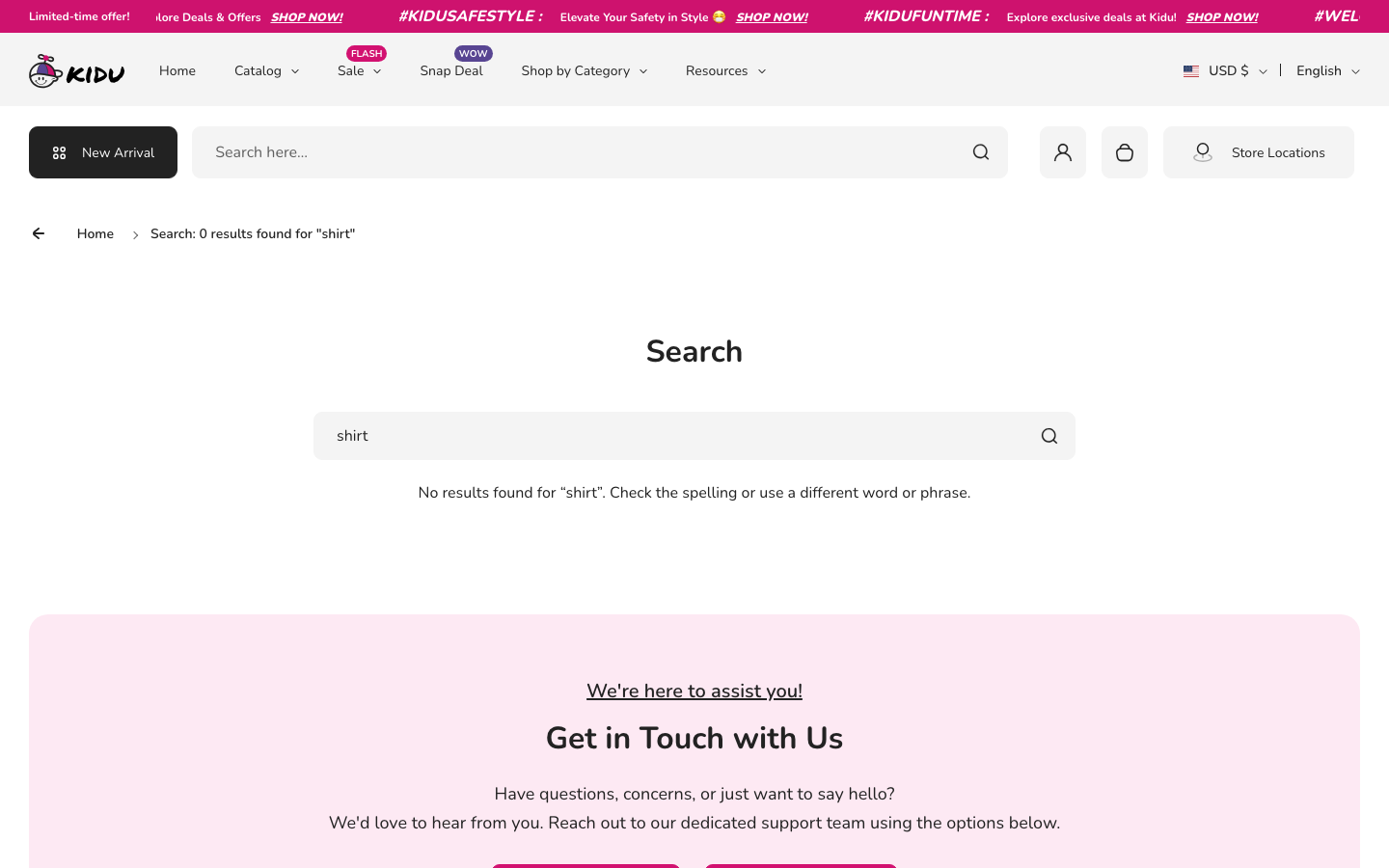 Search → panel opened — Navi+ on the Kidu Shopify theme Search → panel opened — Navi+ on the Kidu Shopify theme