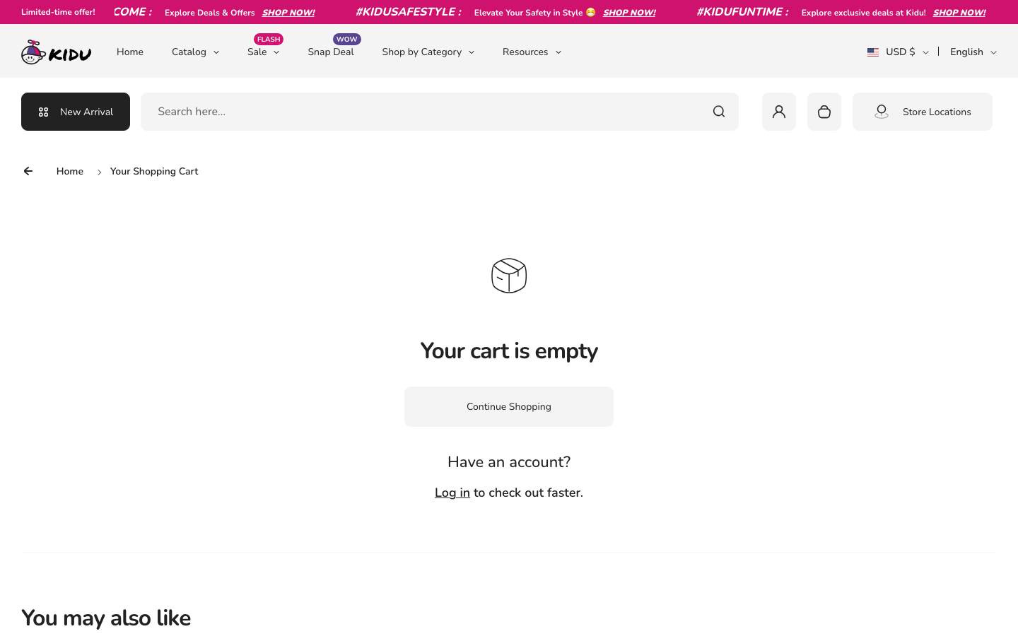 Cart → panel opened — Navi+ on the Kidu Shopify theme Cart → panel opened — Navi+ on the Kidu Shopify theme