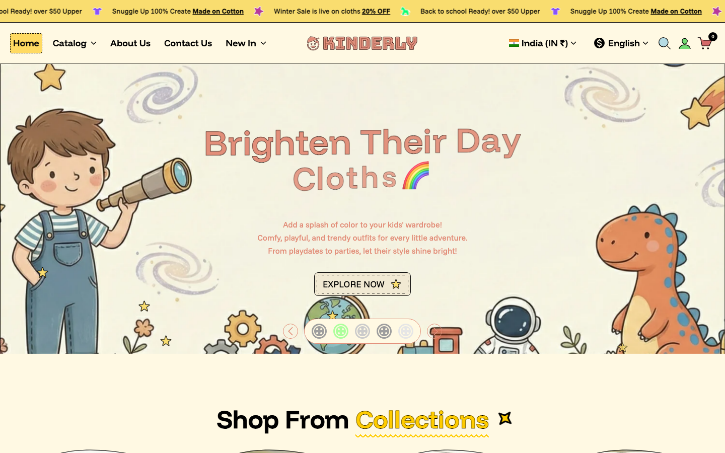 Replace main menu — Navi+ on the Kinderly Shopify theme Replace main menu — Navi+ on the Kinderly Shopify theme