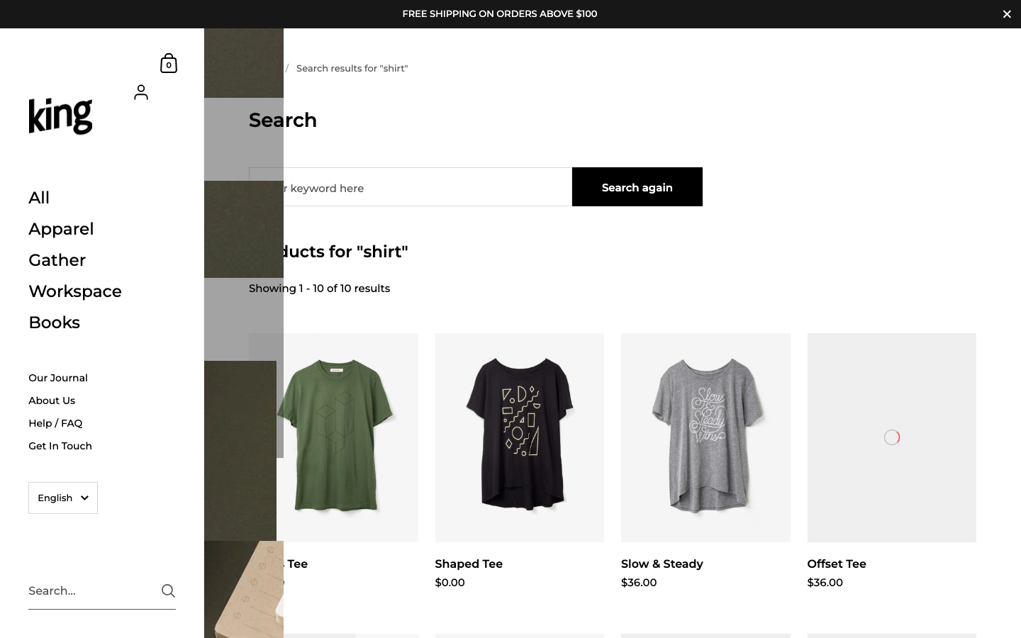 Search → panel opened — Navi+ on the Kingdom Shopify theme Search → panel opened — Navi+ on the Kingdom Shopify theme