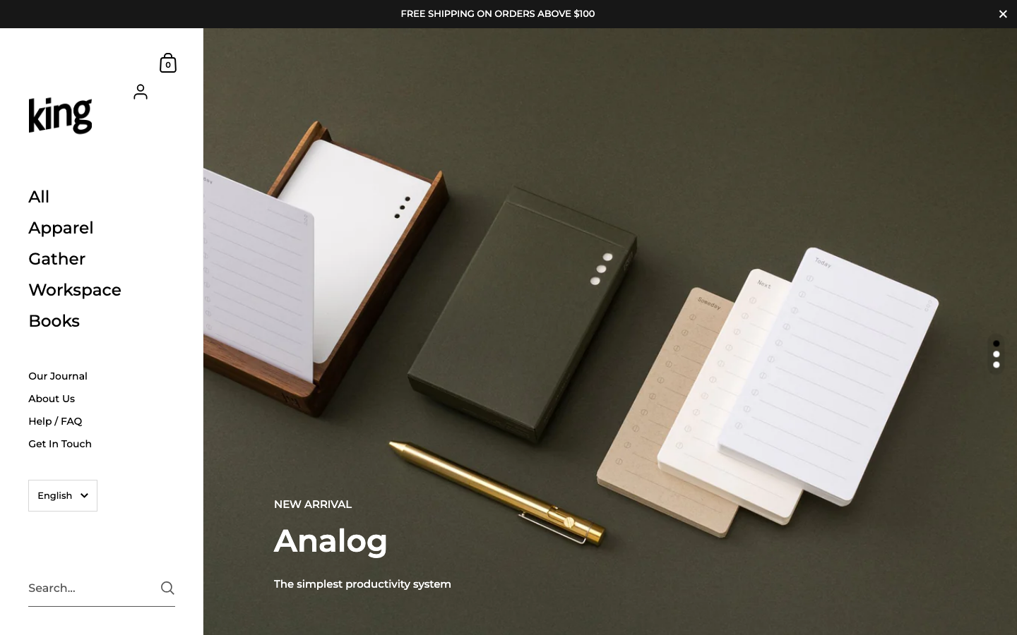 Menu inserted below header — Navi+ on the Kingdom Shopify theme Menu inserted below header — Navi+ on the Kingdom Shopify theme