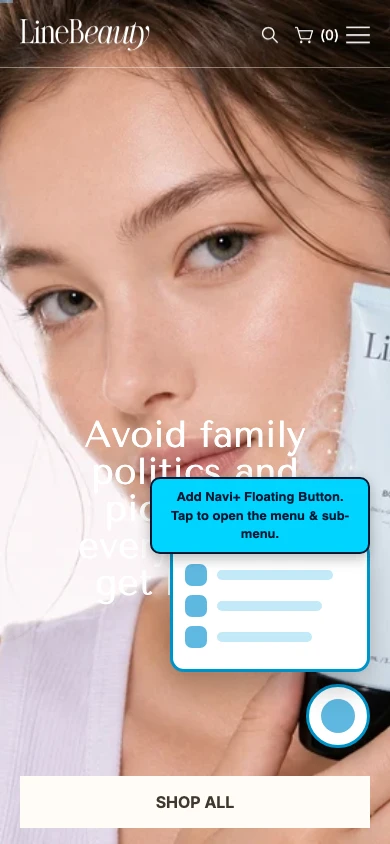 Navi+ FAB on the Line Shopify theme Navi+ FAB on the Line Shopify theme
